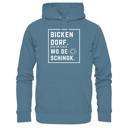 Wo de Sonn schingk - Bickendorf Druck - Basic Unisex Hoodie