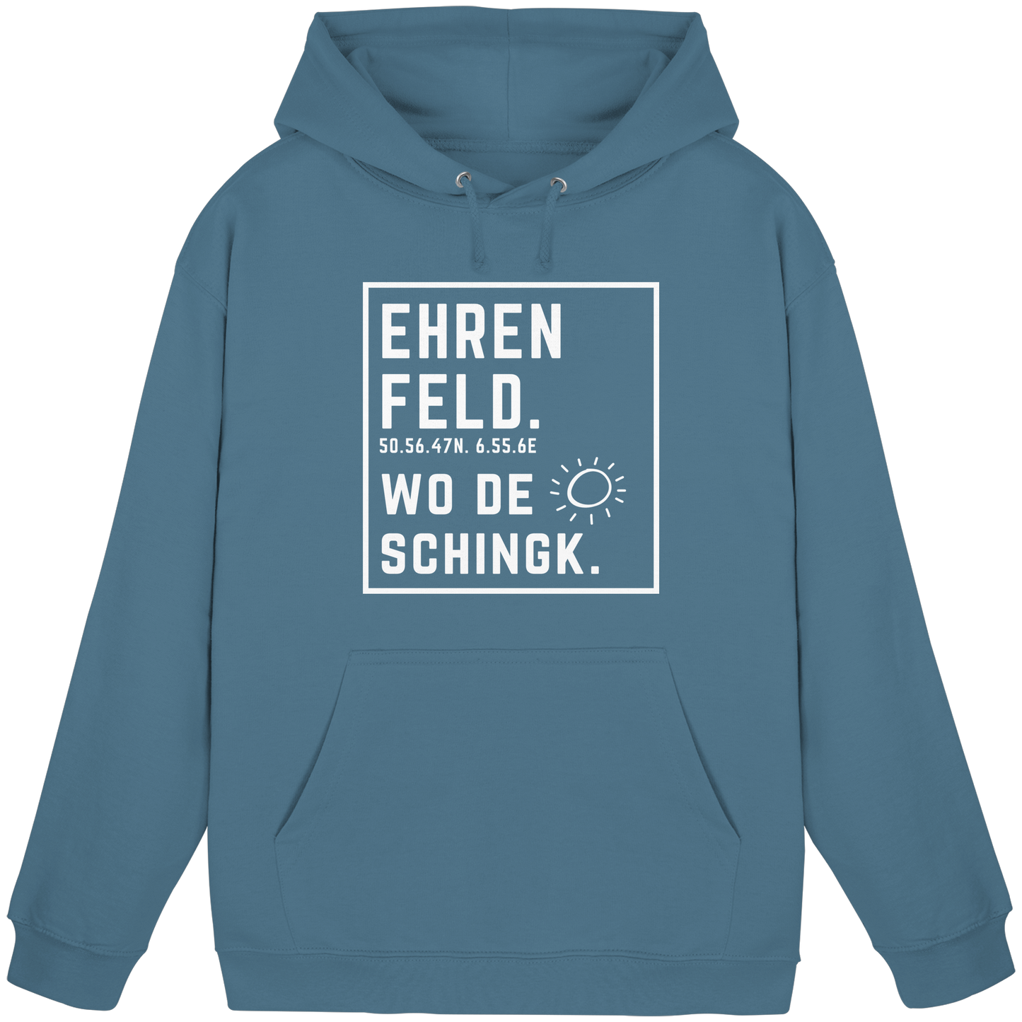 Wo de Sonn schingk - Ehrenfeld Druck - Basic Unisex Hoodie