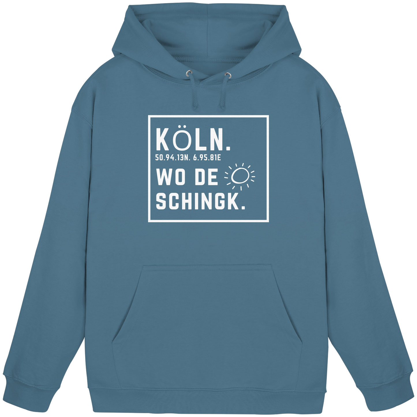 Wo de Sonn schingk - Köln Druck - Basic Unisex Hoodie