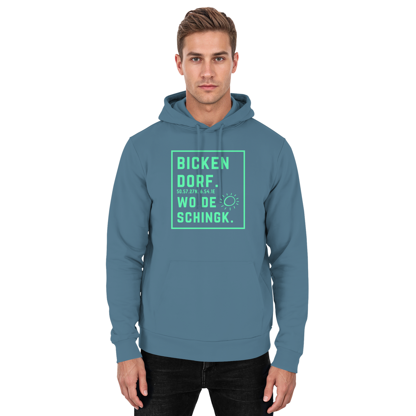 Wo de Sonn schingk - Bickendorf Druck - Basic Unisex Hoodie