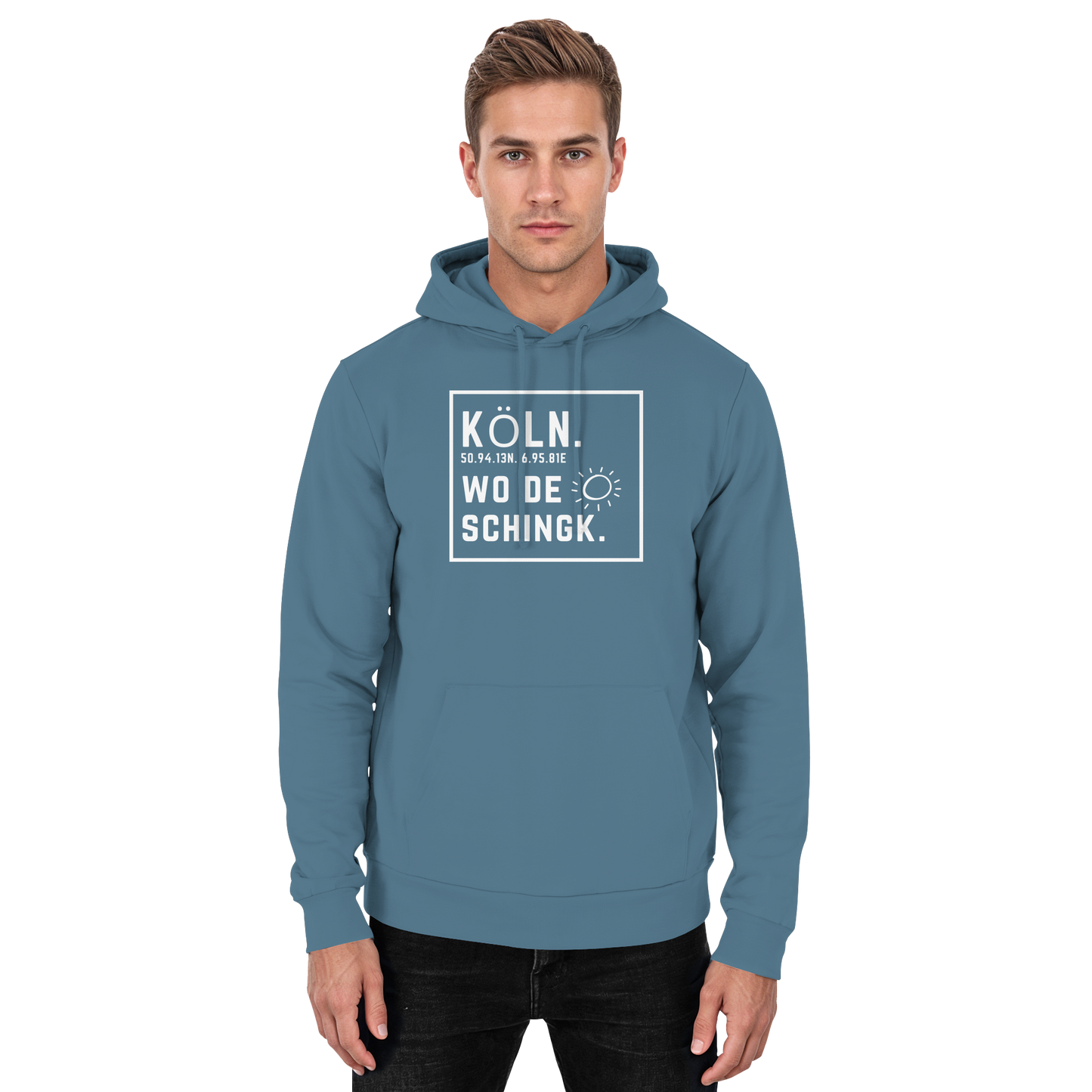 Wo de Sonn schingk - Köln Druck - Basic Unisex Hoodie