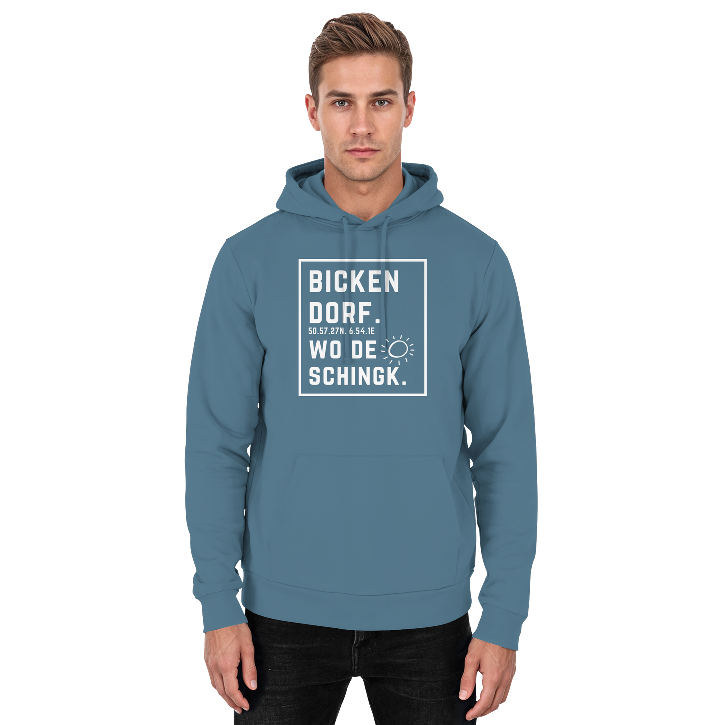 Wo de Sonn schingk - Bickendorf Druck - Basic Unisex Hoodie
