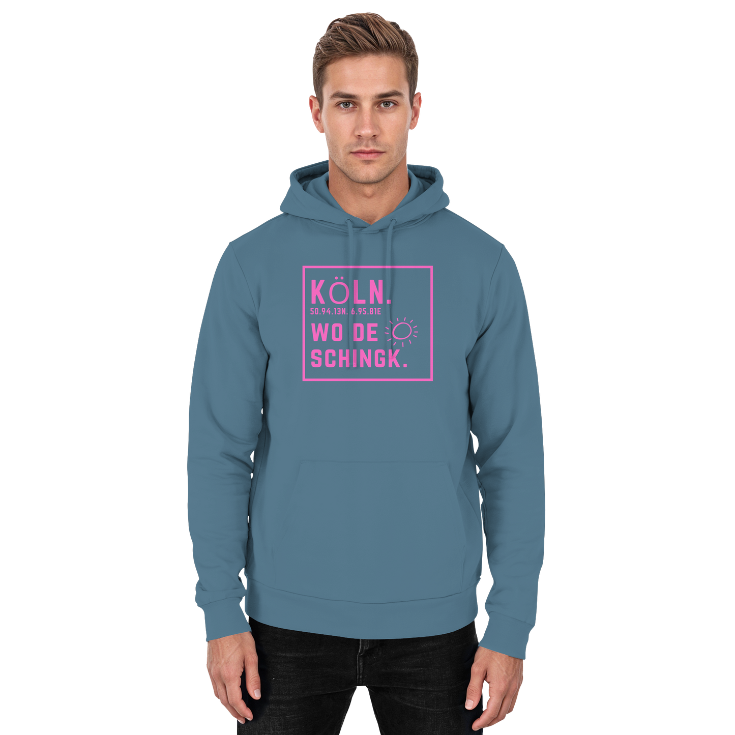 Wo de Sonn schingk - Köln Druck  - Basic Unisex Hoodie