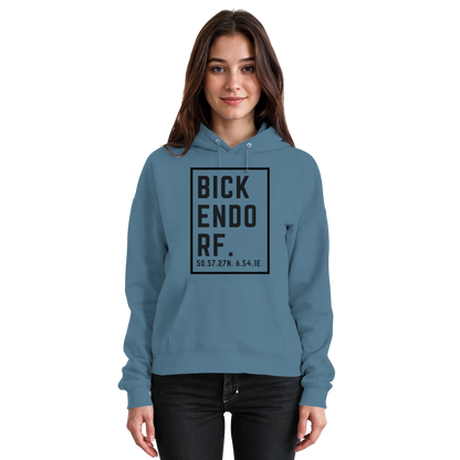 Bickendorf Koordinaten (großer Druck auf der Brust) - Basic Unisex Hoodie
