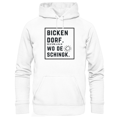 Wo de Sonn schingk - Bickendorf Druck  - Basic Unisex Hoodie