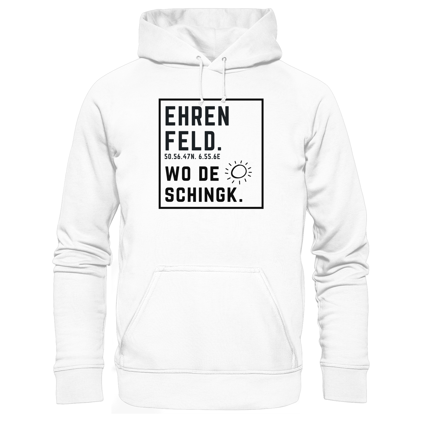 Wo de Sonn schingk - Ehrenfeld Druck  - Basic Unisex Hoodie