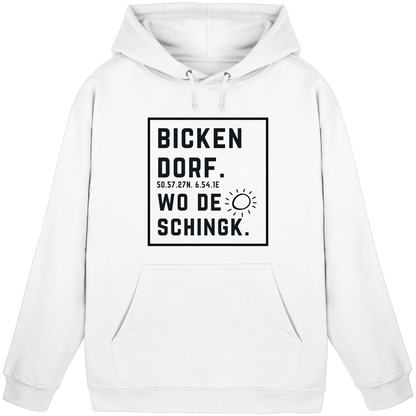 Wo de Sonn schingk - Bickendorf Druck  - Basic Unisex Hoodie