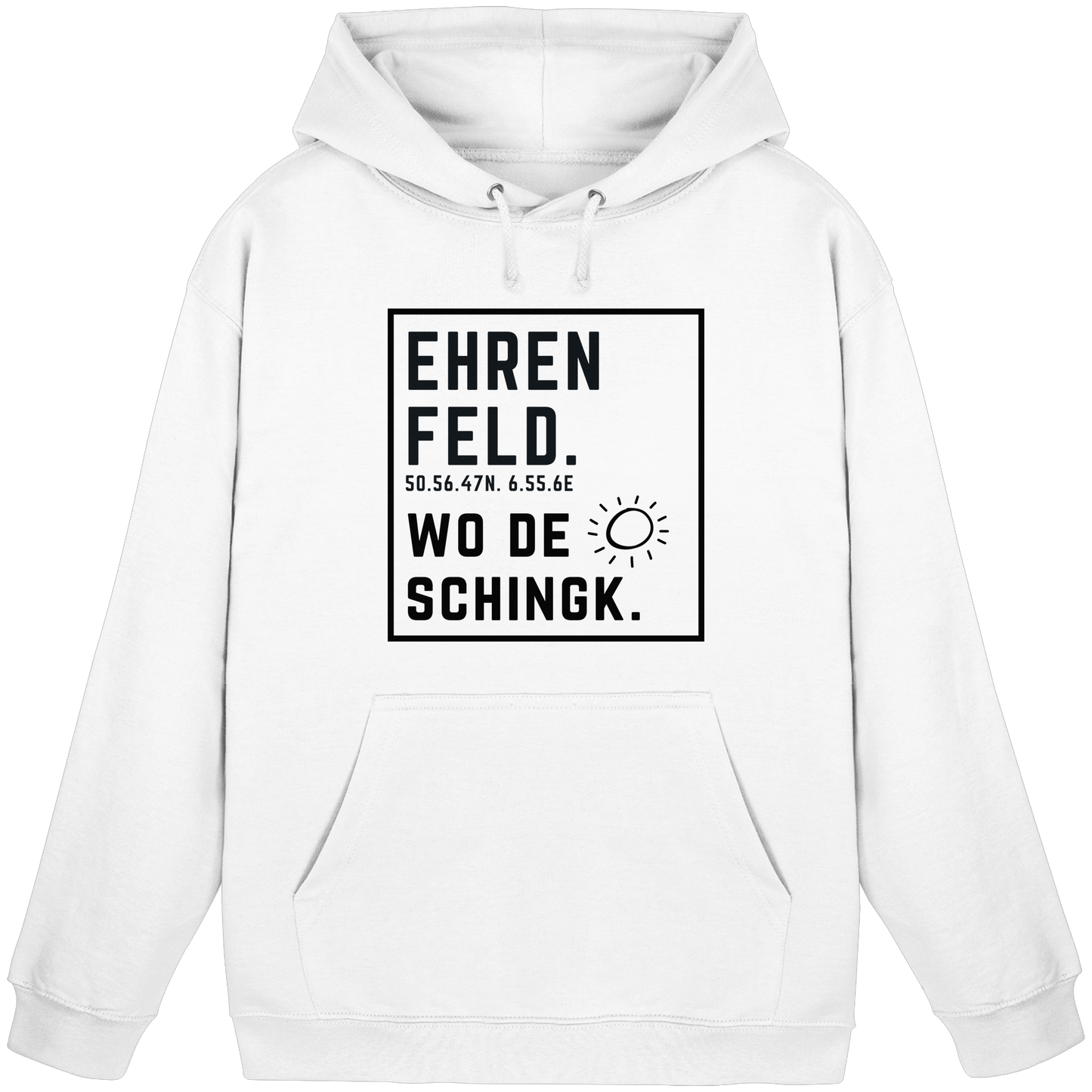 Wo de Sonn schingk - Ehrenfeld Druck  - Basic Unisex Hoodie