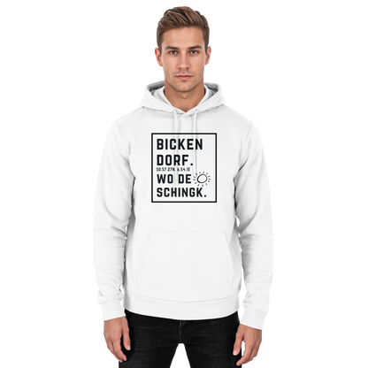 Wo de Sonn schingk - Bickendorf Druck  - Basic Unisex Hoodie