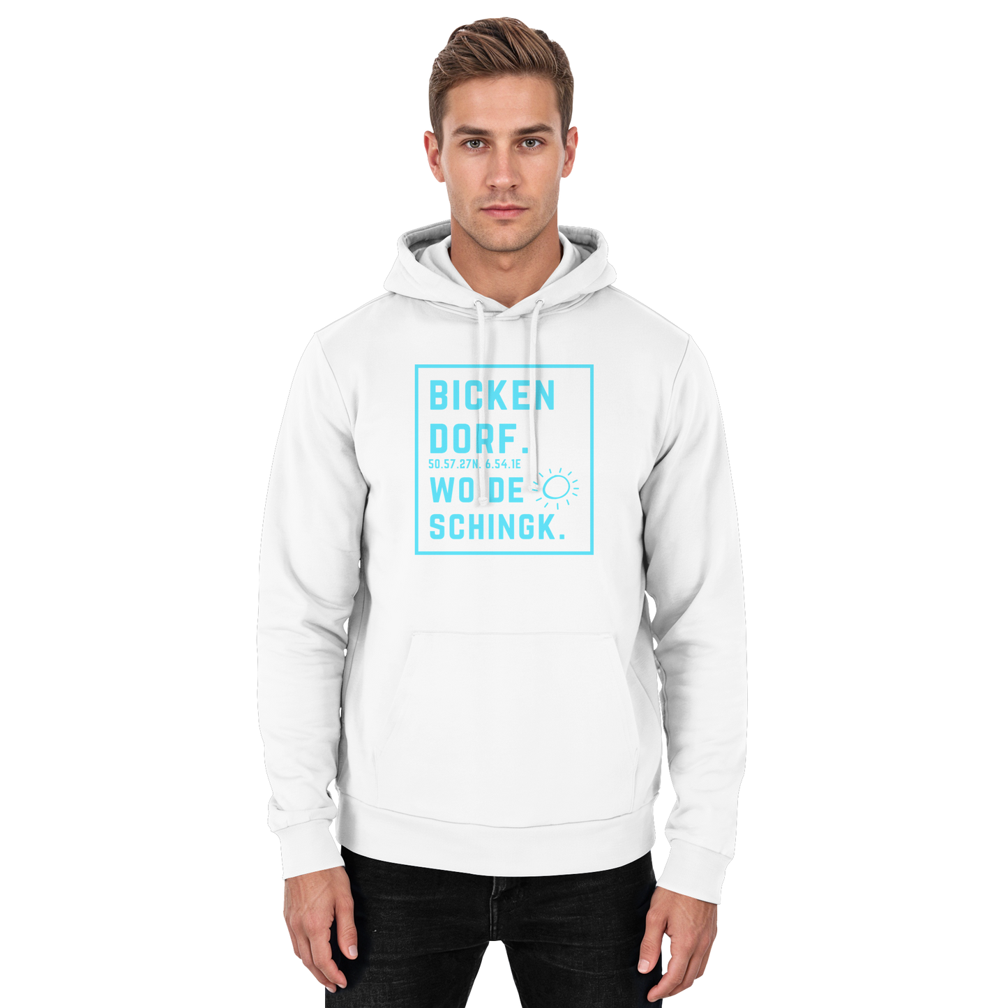 Wo de Sonn schingk - Bickendorf Druck - Basic Unisex Hoodie