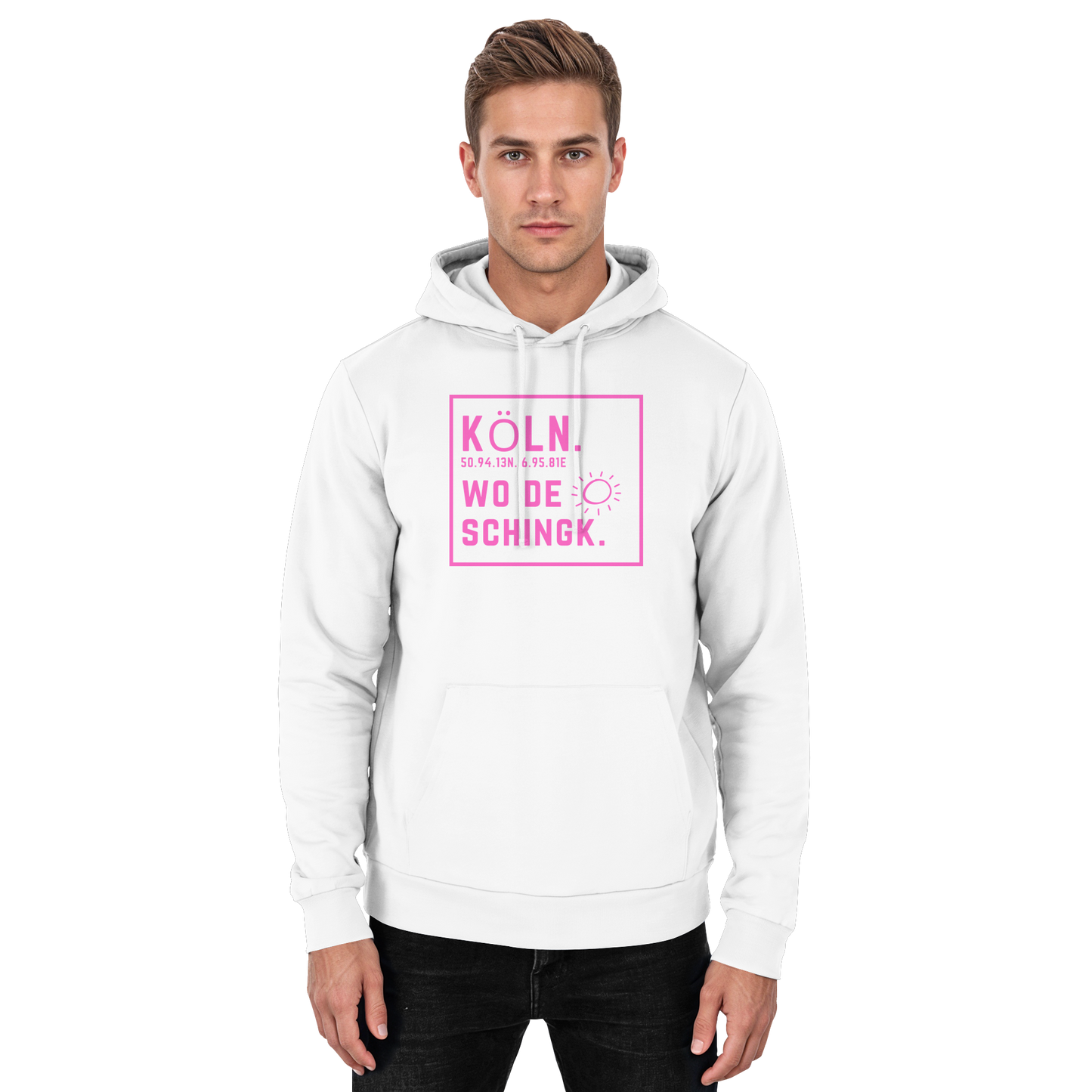 Wo de Sonn schingk - Köln Druck  - Basic Unisex Hoodie