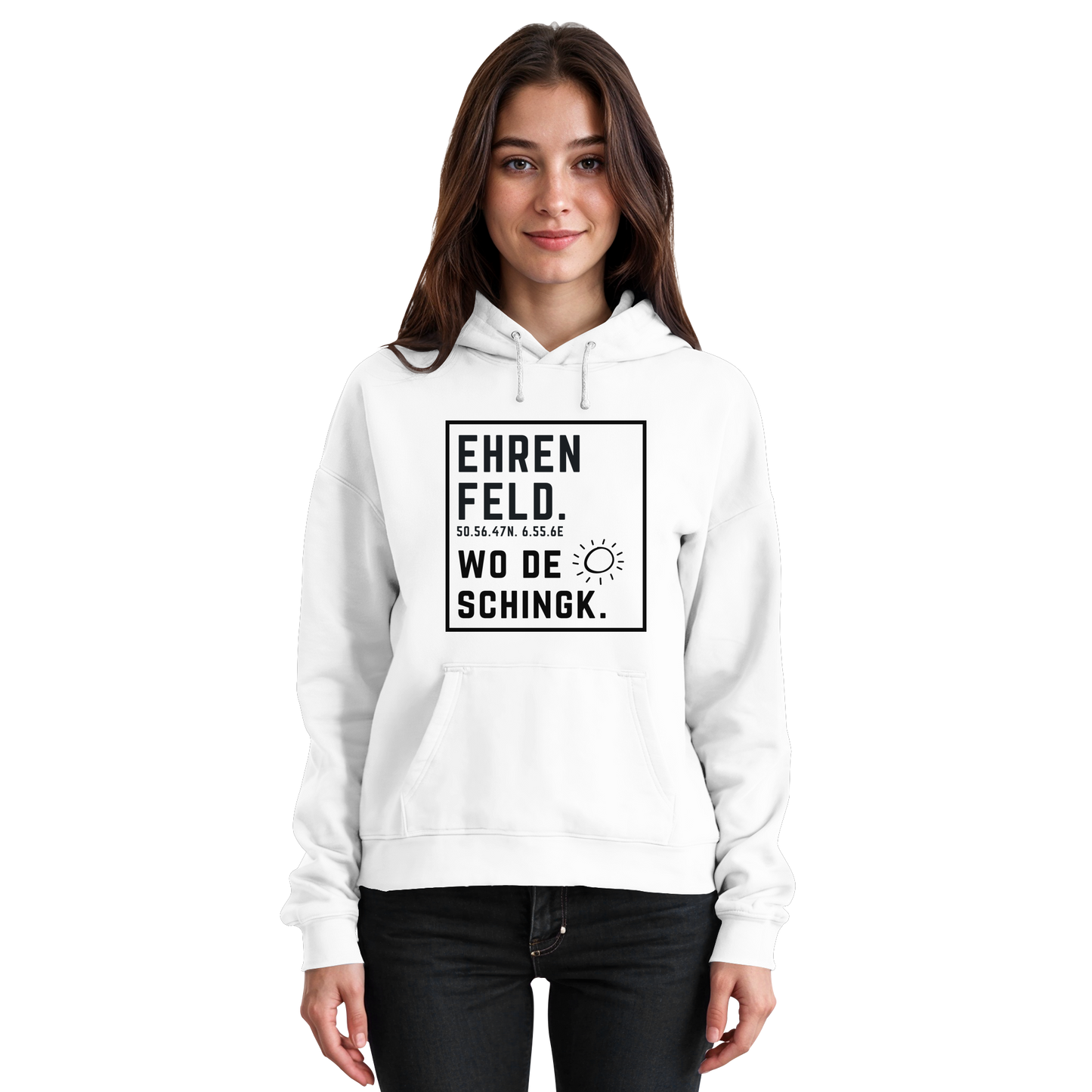 Wo de Sonn schingk - Ehrenfeld Druck  - Basic Unisex Hoodie