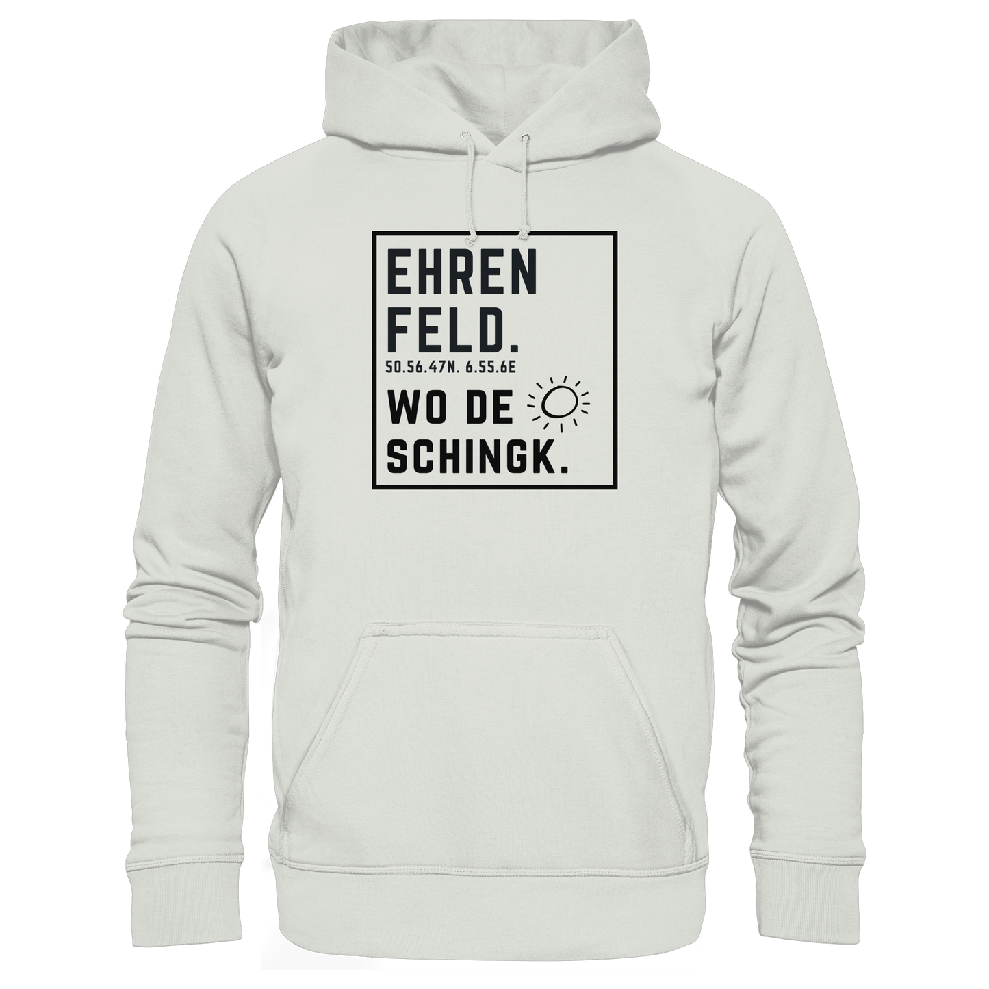 Wo de Sonn schingk - Ehrenfeld Druck  - Basic Unisex Hoodie