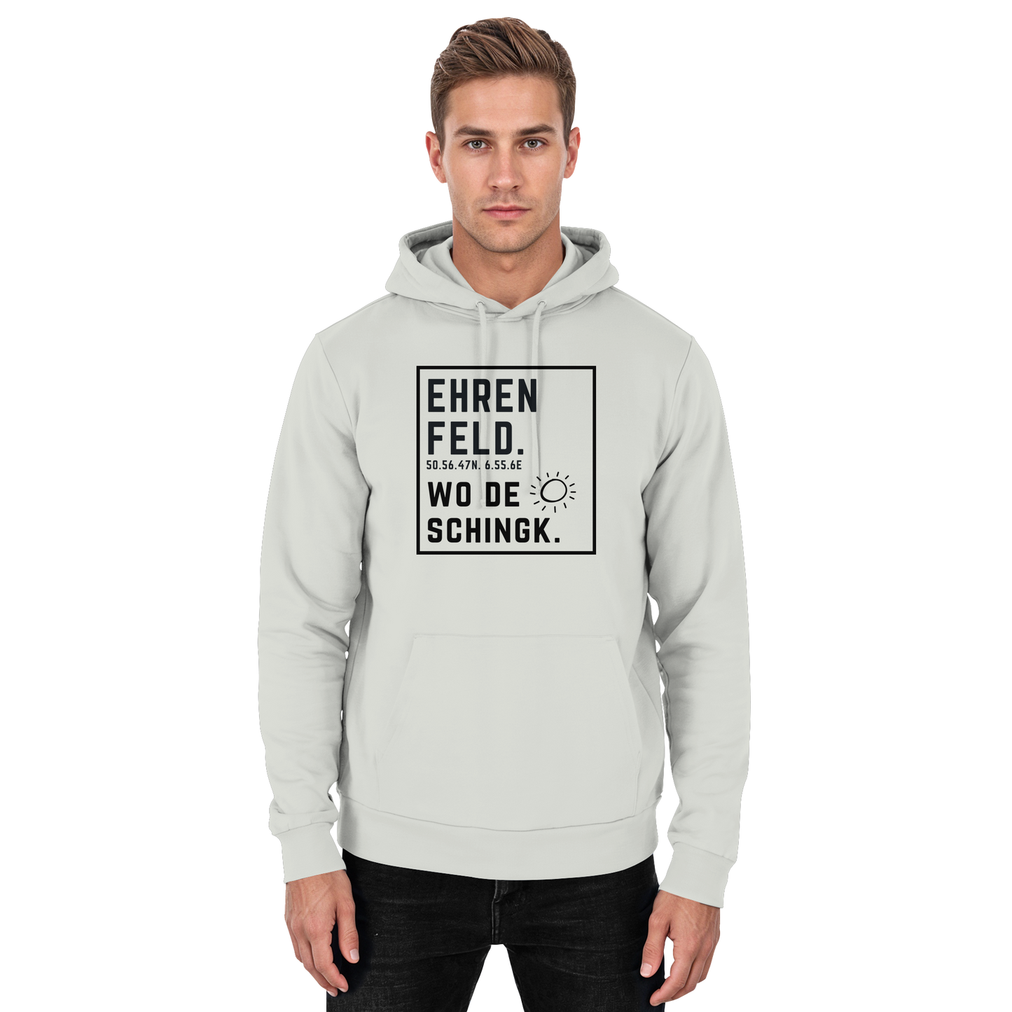 Wo de Sonn schingk - Ehrenfeld Druck  - Basic Unisex Hoodie