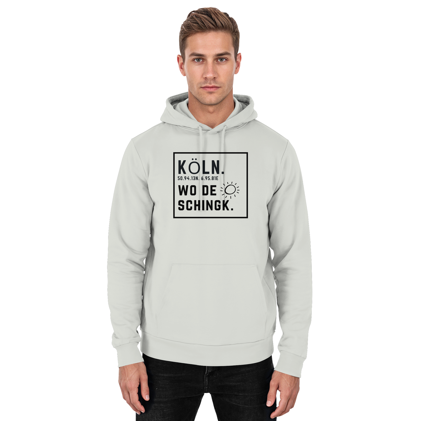 Wo de Sonn schingk - Köln Druck   - Basic Unisex Hoodie