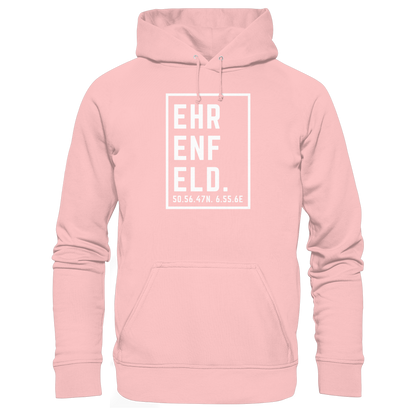Ehrenfeld Koordinaten (großer Druck auf der Brust) - Basic Unisex Hoodie