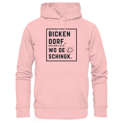 Wo de Sonn schingk - Bickendorf Druck  - Basic Unisex Hoodie