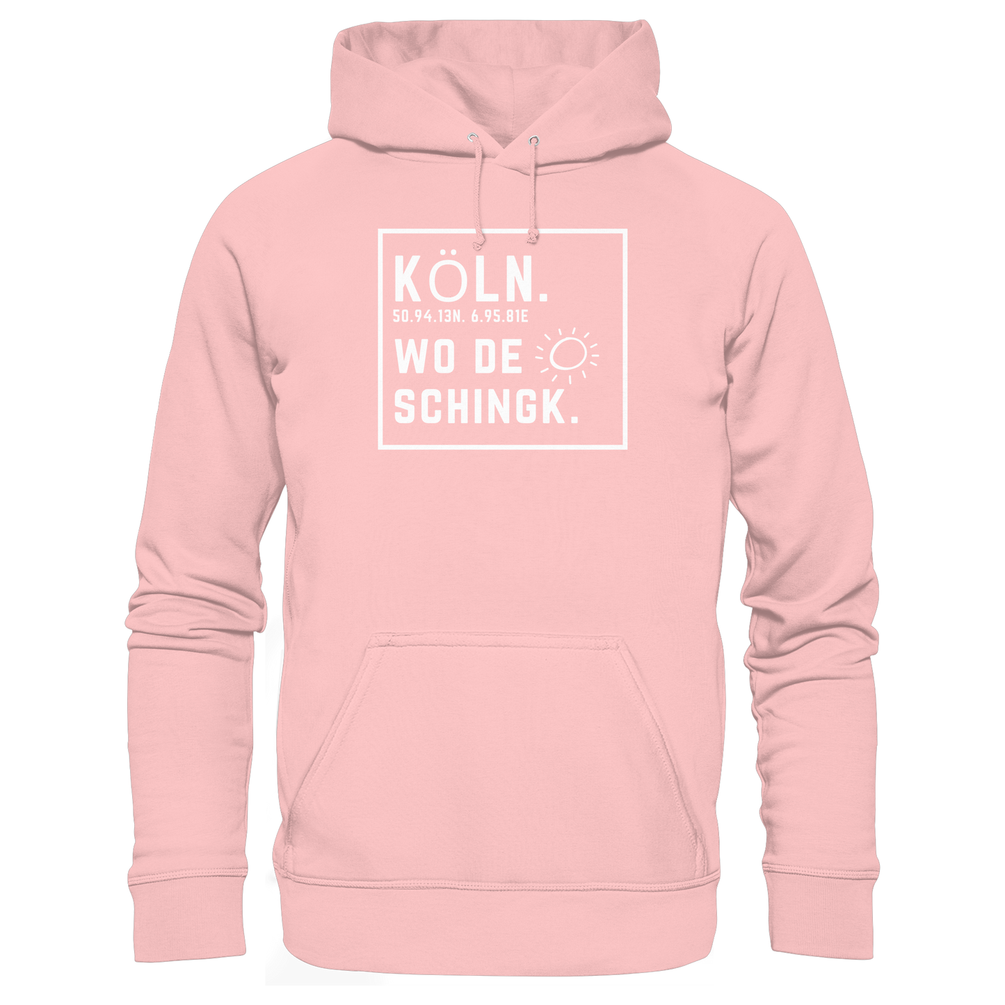 Wo de Sonn schingk - Köln Druck - Basic Unisex Hoodie