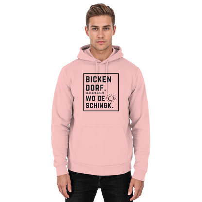 Wo de Sonn schingk - Bickendorf Druck  - Basic Unisex Hoodie