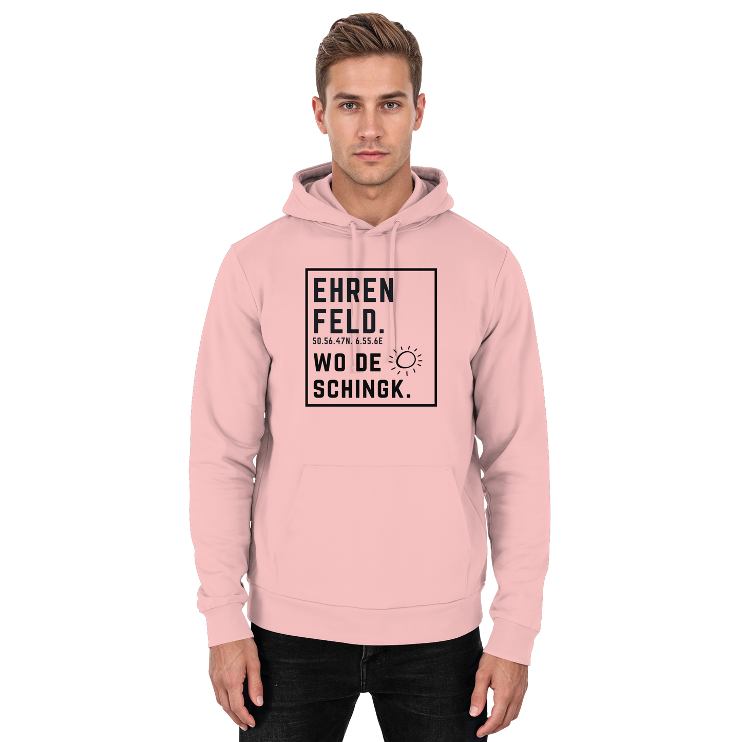 Wo de Sonn schingk - Ehrenfeld Druck  - Basic Unisex Hoodie