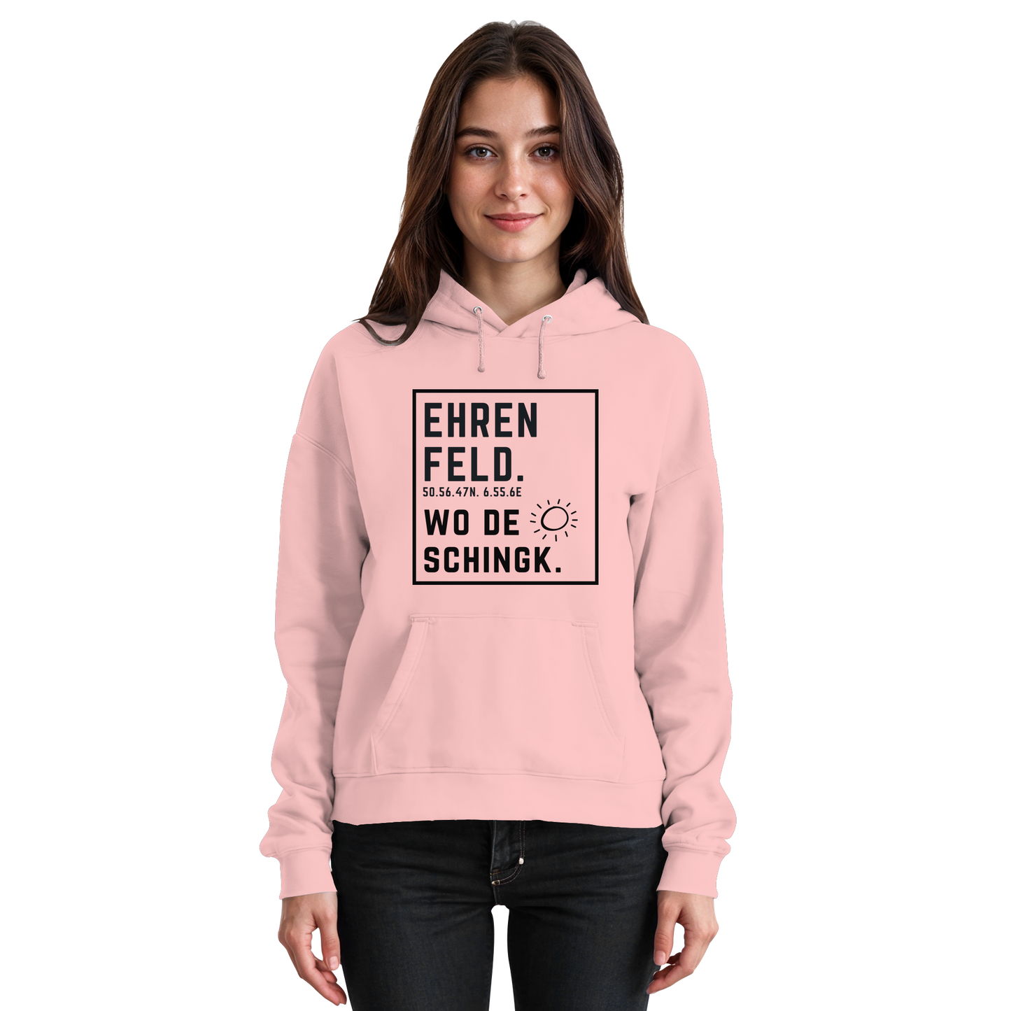 Wo de Sonn schingk - Ehrenfeld Druck  - Basic Unisex Hoodie