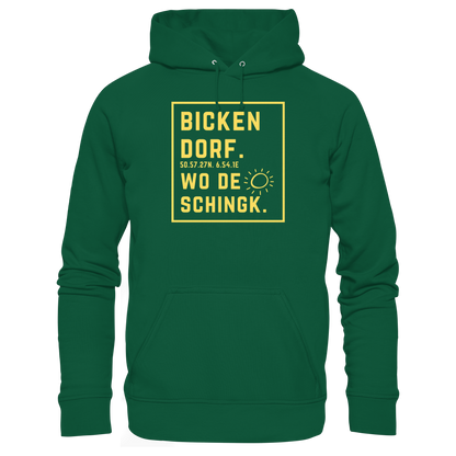 Wo de Sonn schingk - Bickendorf Druck - Basic Unisex Hoodie
