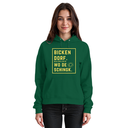 Wo de Sonn schingk - Bickendorf Druck - Basic Unisex Hoodie