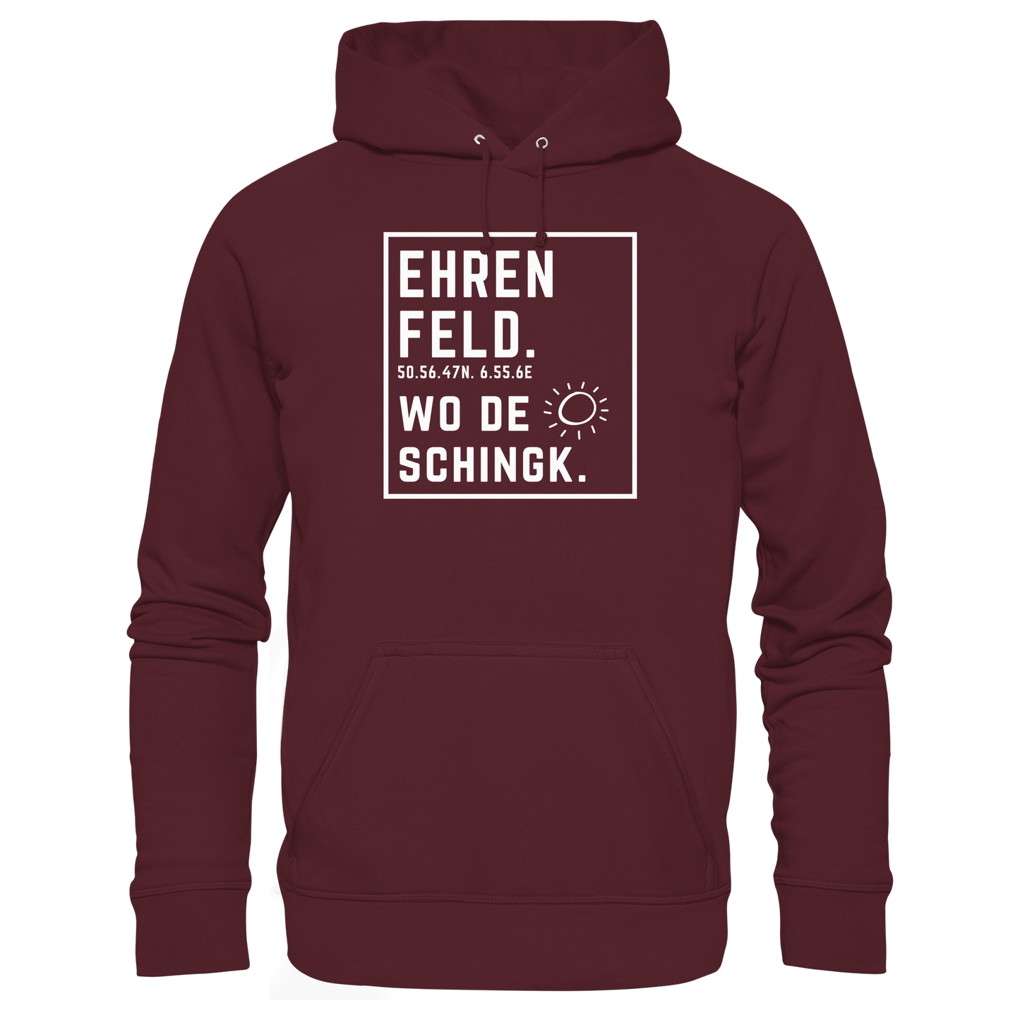 Wo de Sonn schingk - Ehrenfeld Druck - Basic Unisex Hoodie