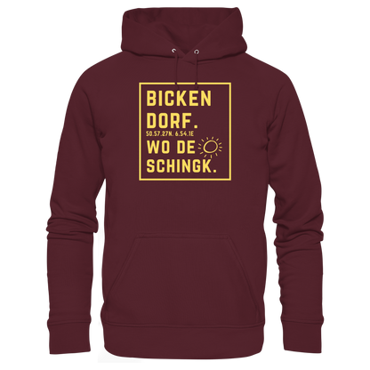 Wo de Sonn schingk - Bickendorf Druck - Basic Unisex Hoodie
