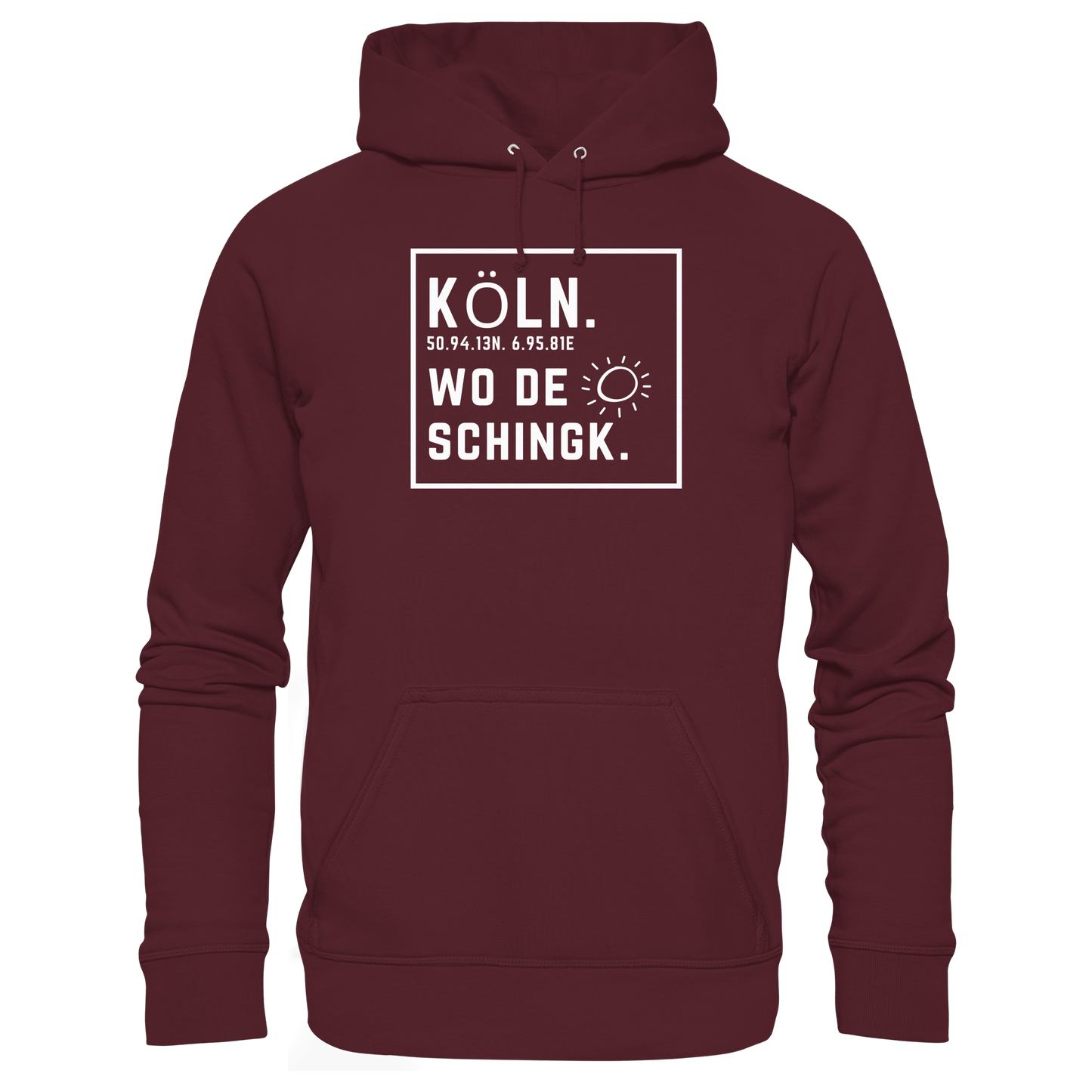 Wo de Sonn schingk - Köln Druck - Basic Unisex Hoodie