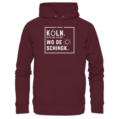 Wo de Sonn schingk - Köln Druck - Basic Unisex Hoodie