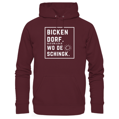 Wo de Sonn schingk - Bickendorf Druck - Basic Unisex Hoodie