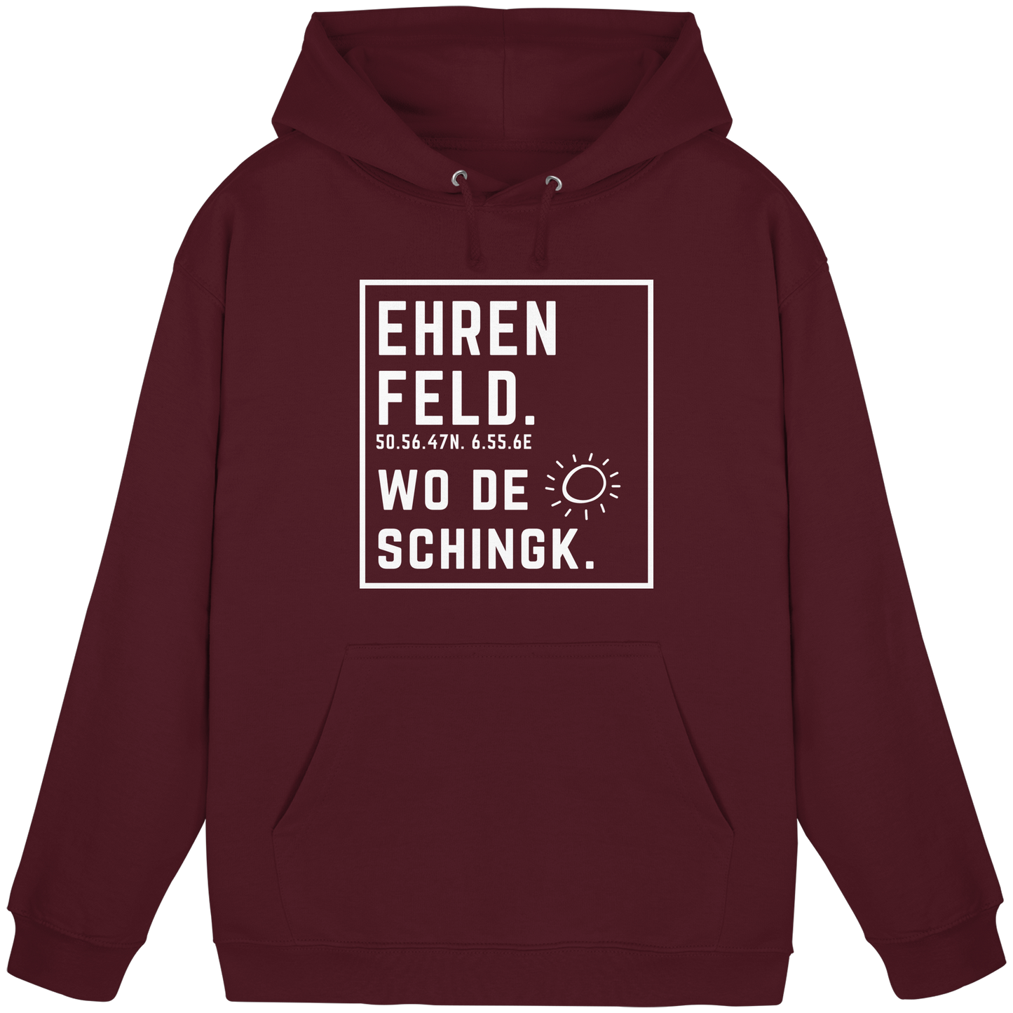 Wo de Sonn schingk - Ehrenfeld Druck - Basic Unisex Hoodie