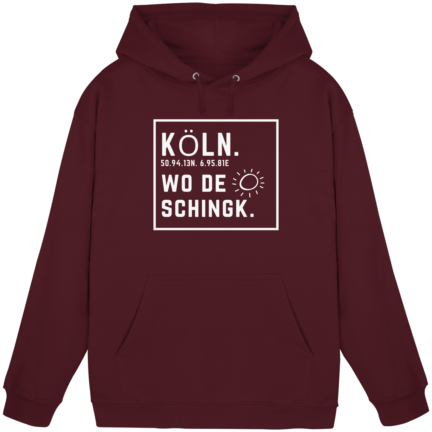 Wo de Sonn schingk - Köln Druck - Basic Unisex Hoodie