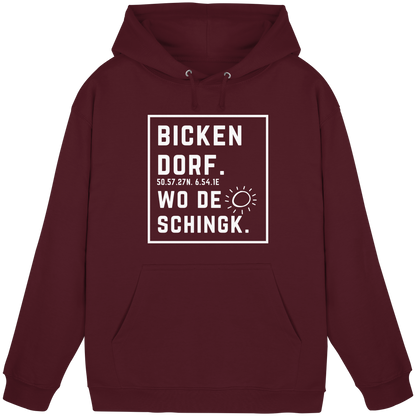 Wo de Sonn schingk - Bickendorf Druck - Basic Unisex Hoodie