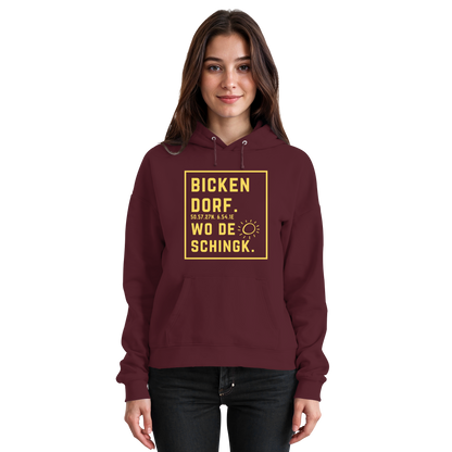 Wo de Sonn schingk - Bickendorf Druck - Basic Unisex Hoodie