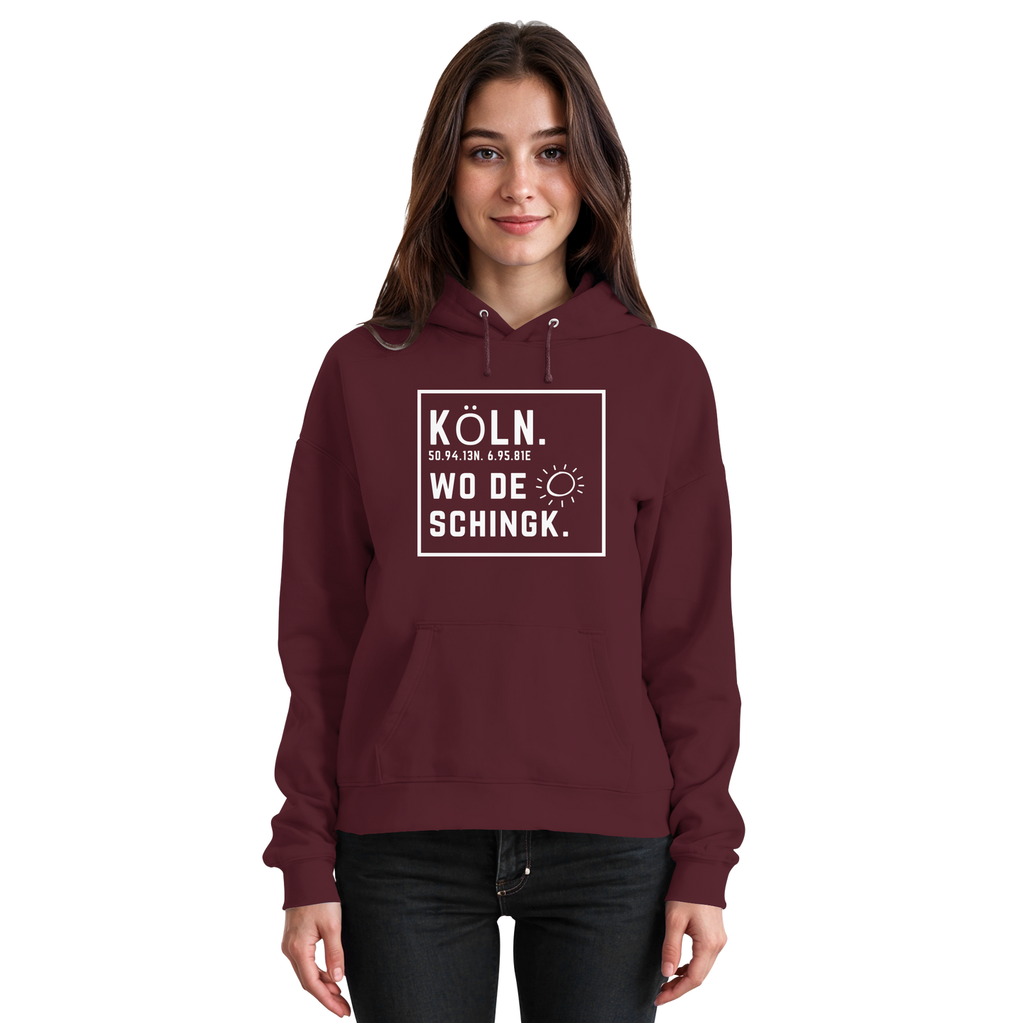 Wo de Sonn schingk - Köln Druck - Basic Unisex Hoodie