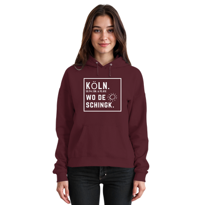 Wo de Sonn schingk - Köln Druck - Basic Unisex Hoodie