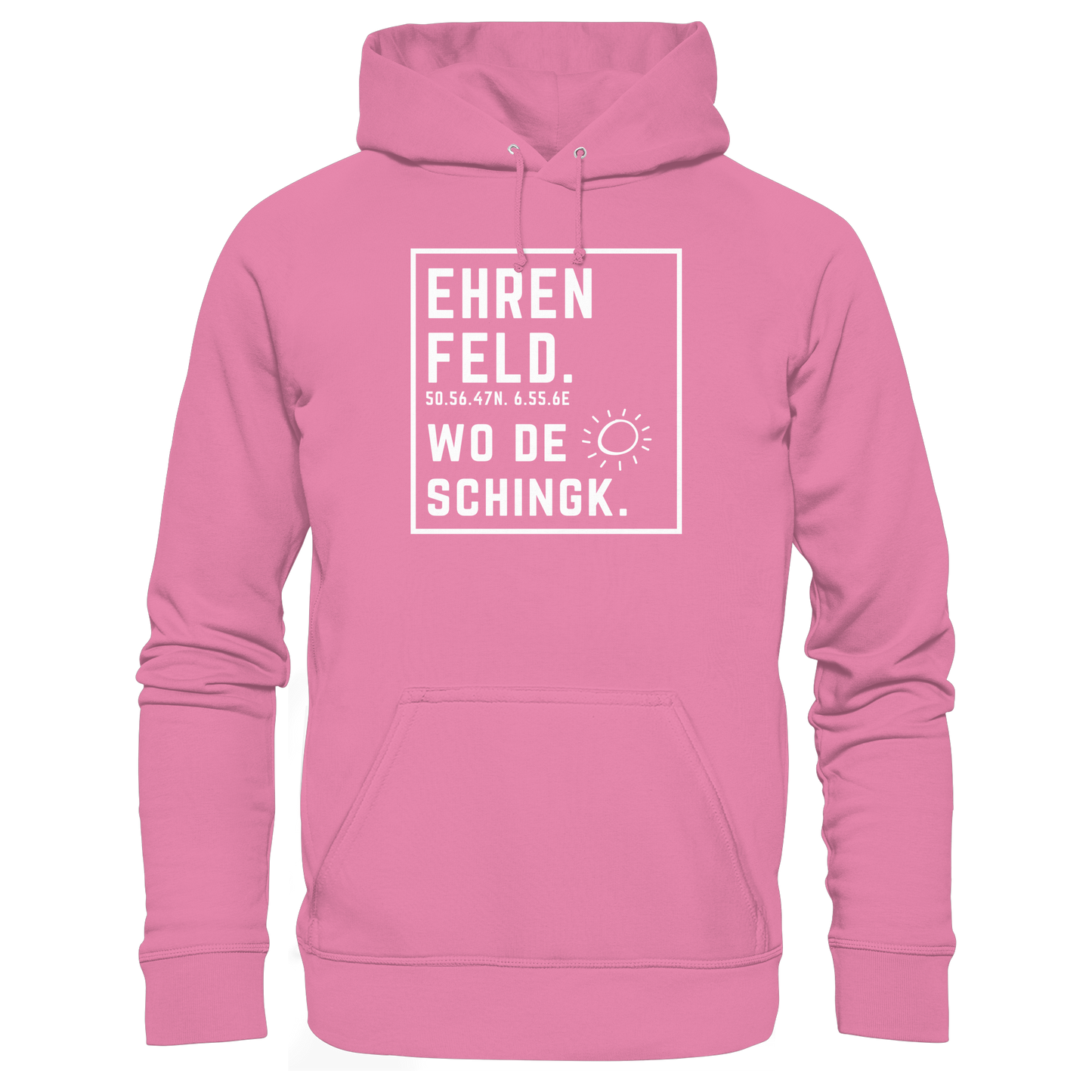 Wo de Sonn schingk - Ehrenfeld Druck - Basic Unisex Hoodie