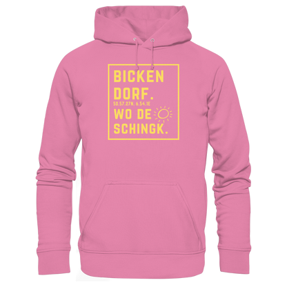 Wo de Sonn schingk - Bickendorf Druck - Basic Unisex Hoodie