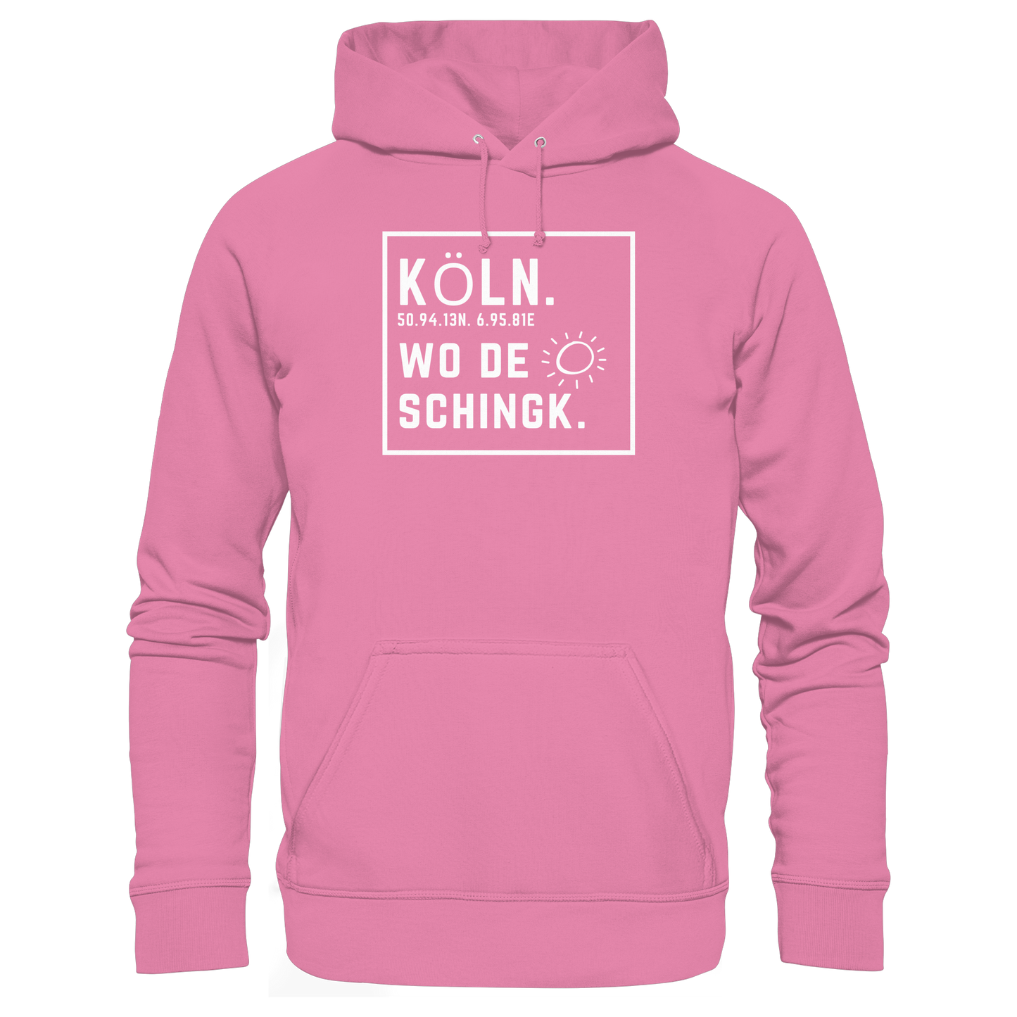 Wo de Sonn schingk - Köln Druck - Basic Unisex Hoodie