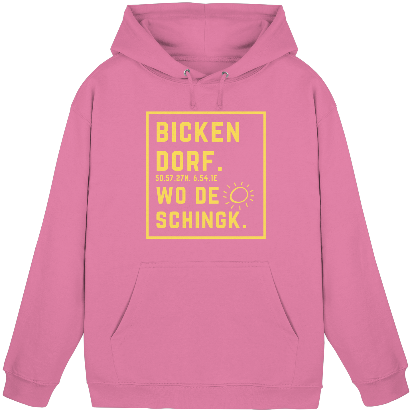 Wo de Sonn schingk - Bickendorf Druck - Basic Unisex Hoodie