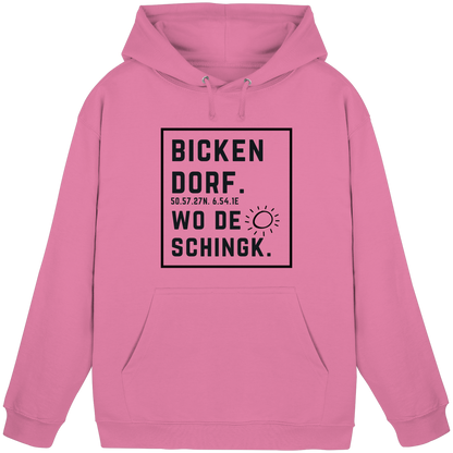 Wo de Sonn schingk - Bickendorf Druck  - Basic Unisex Hoodie