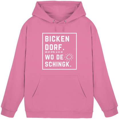 Wo de Sonn schingk - Bickendorf Druck - Basic Unisex Hoodie