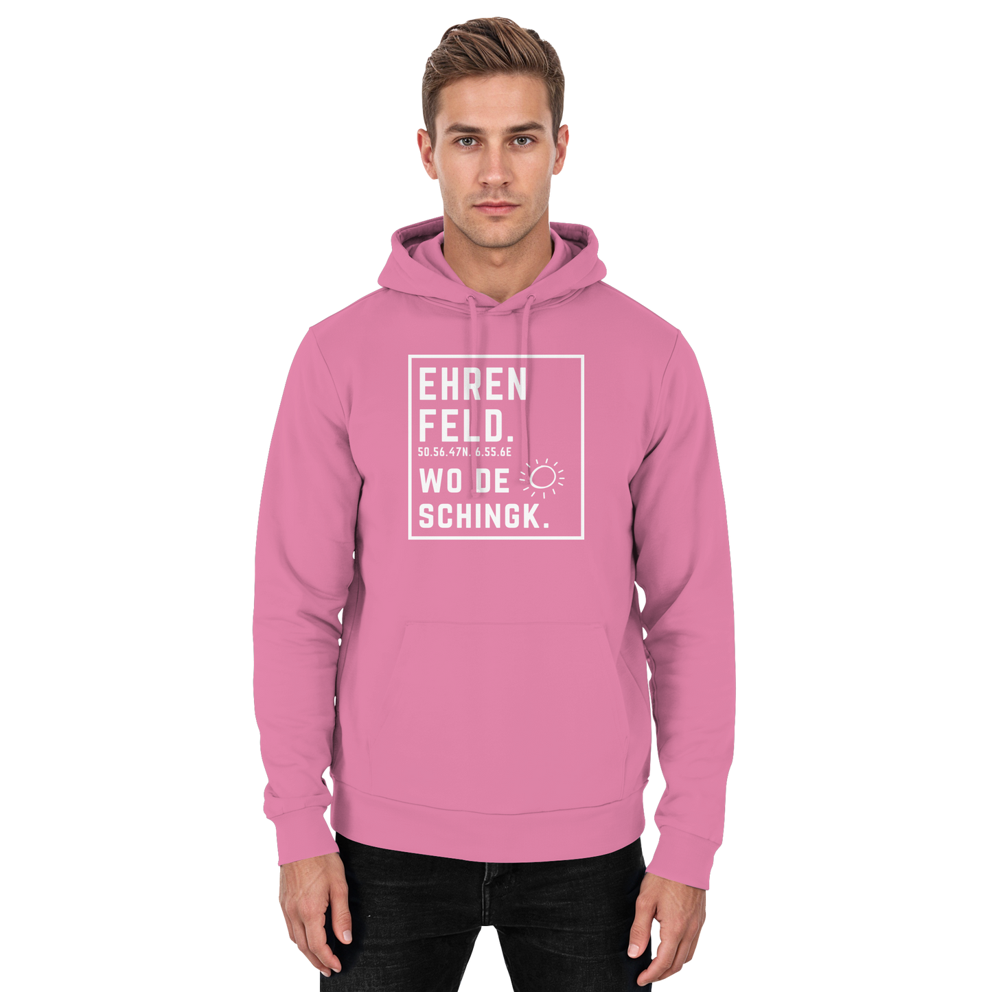 Wo de Sonn schingk - Ehrenfeld Druck - Basic Unisex Hoodie