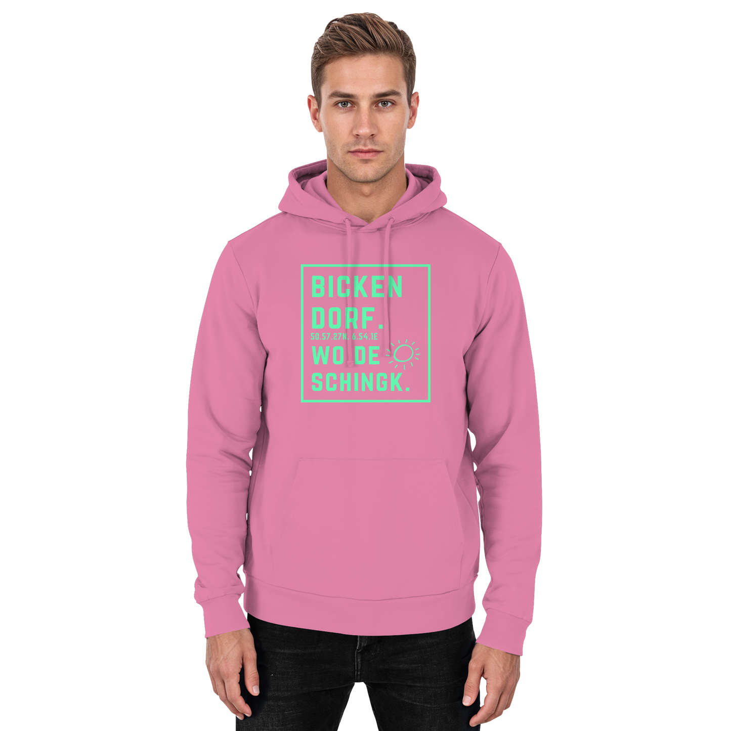 Wo de Sonn schingk - Bickendorf Druck - Basic Unisex Hoodie