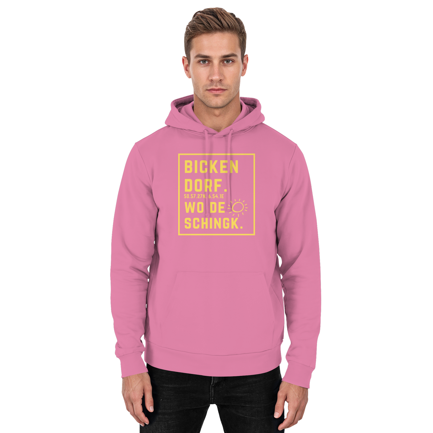 Wo de Sonn schingk - Bickendorf Druck - Basic Unisex Hoodie