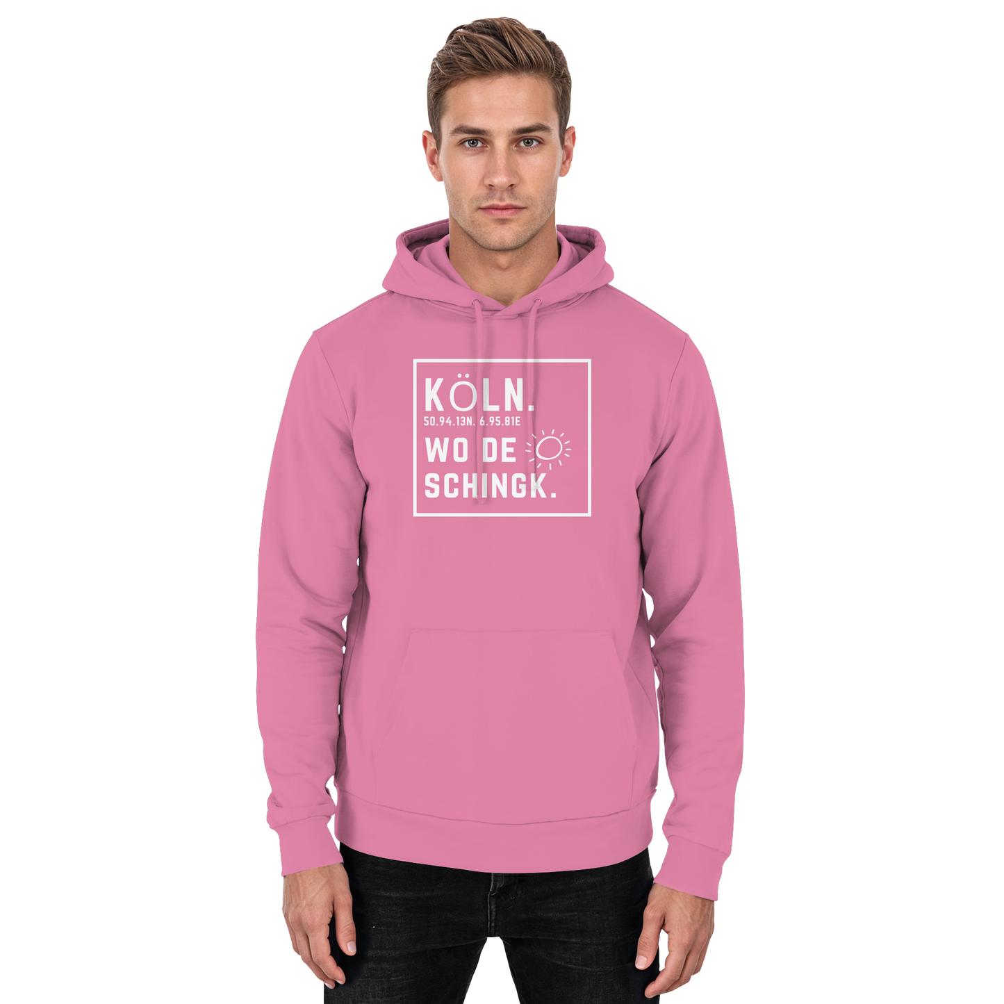 Wo de Sonn schingk - Köln Druck - Basic Unisex Hoodie
