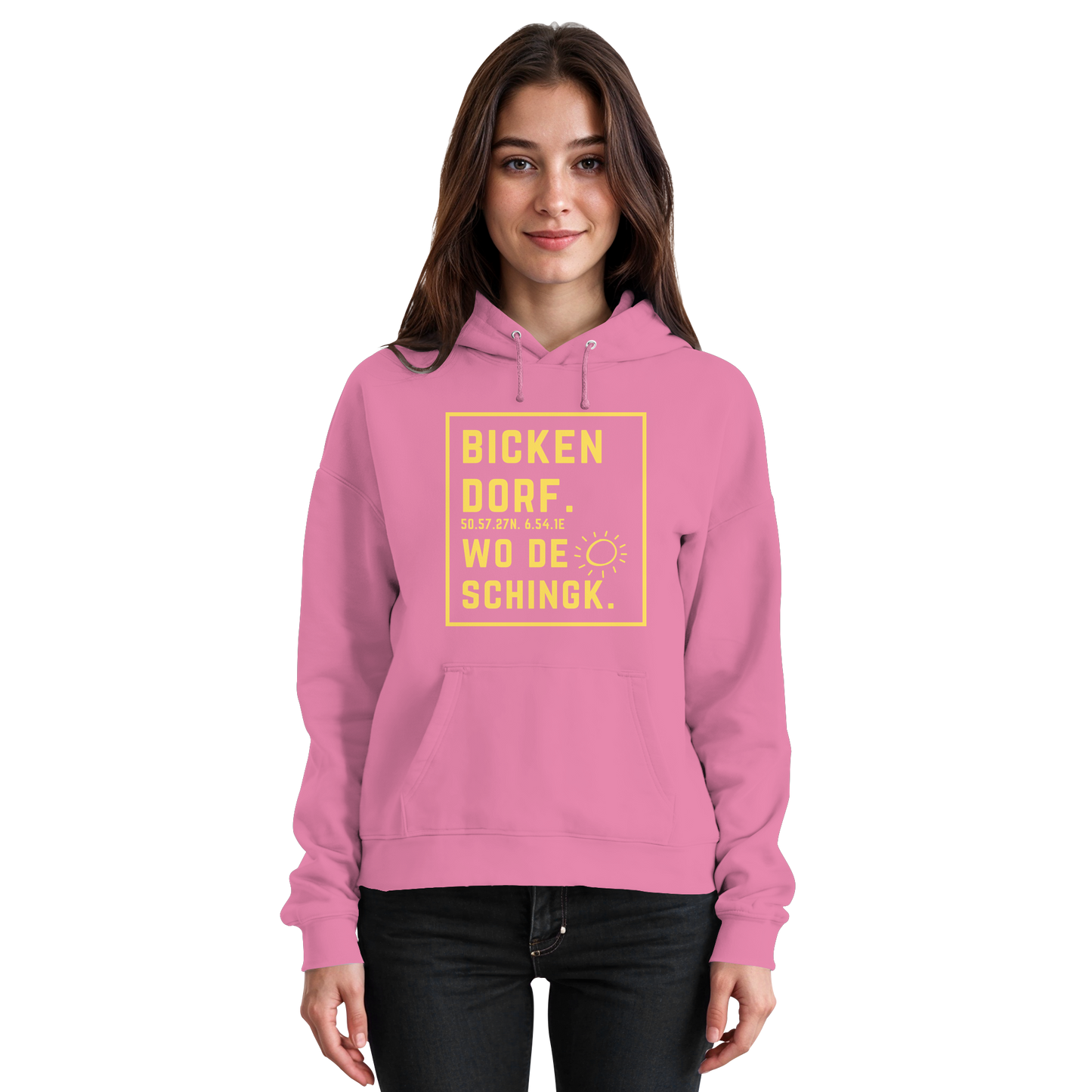 Wo de Sonn schingk - Bickendorf Druck - Basic Unisex Hoodie