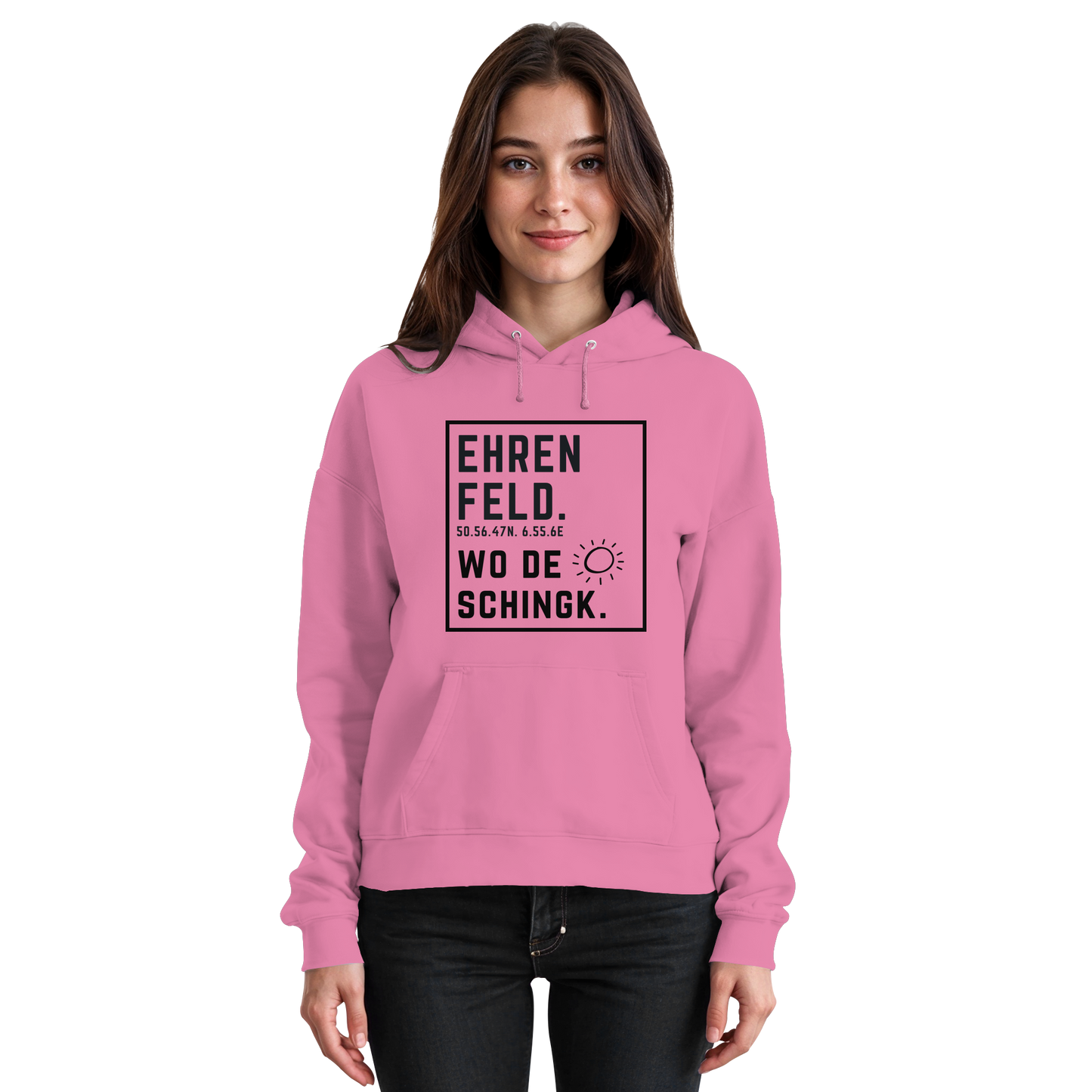 Wo de Sonn schingk - Ehrenfeld Druck  - Basic Unisex Hoodie